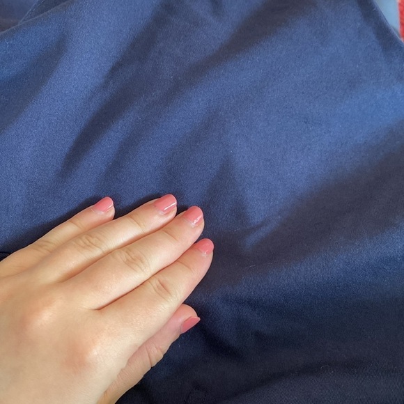 Tibi/ Bond Stretch Sculpted Button-Back Mini Dress navy blue long sleeve 2 - Picture 11 of 11